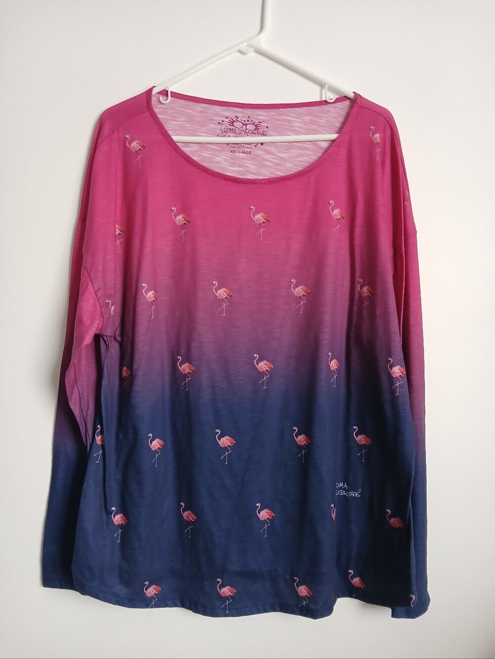 Leoma Lovegrove Ombre Flamingo Top Size XXL